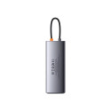 Hub 9in1 Baseus Metal Gleam Series, USB-C to 2x USB 3.0 + 2x HDMI + USB 2.0 + USB-C PD + Ethernet RJ