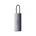 Hub 7in1 Baseus Metal Gleam Series, USB-C to 3x USB 3.0 + 2x HDMI + USB-C PD + Ethernet RJ45