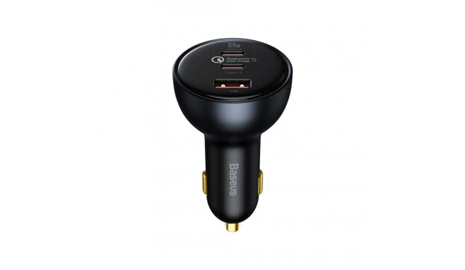 Car Charger Baseus Qualcomm, USB, 2x USB-C, 160W (Grey)
