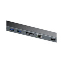 Baseus Enjoyment Series Multi-functional Type-C intelligent HD HUB（PD/HD4K*2/VGA/RJ45/SD/TF/USB*3/Au