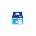 BROTHER BTAG132 12MM RED ON CLEAR TAPE