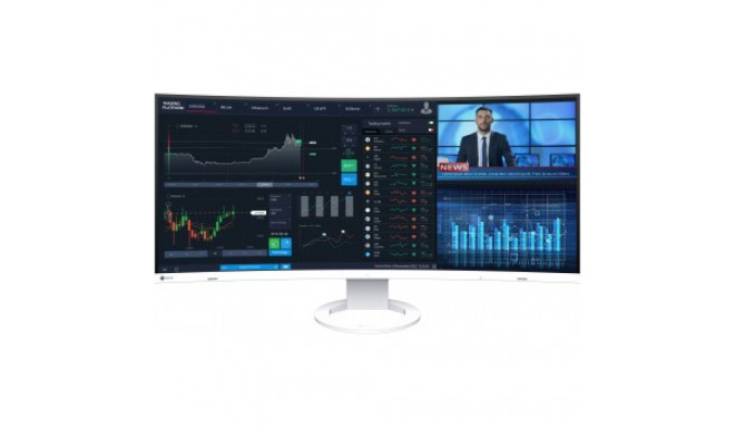 EIZO EV3895EN 37.5" IPS 24:10 3840X2160 CURVED USB-C/85W RJ45 KVM (WHITE)