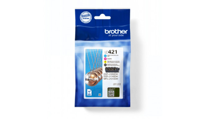 BROTHER LC-421VAL PAGEPACK 4 PC(S) BLACK, CYAN, MAGENTA, YELLOW