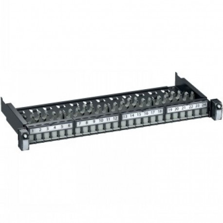 SCHNEIDER ELECTRIC ACTASSI 19-C PATCH PANEL SLIDING EVO 19" 1U 24PT S-ONE STP CAT6