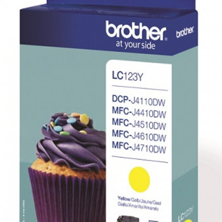 BROTHER LC-123Y TONER YELLOW 600P