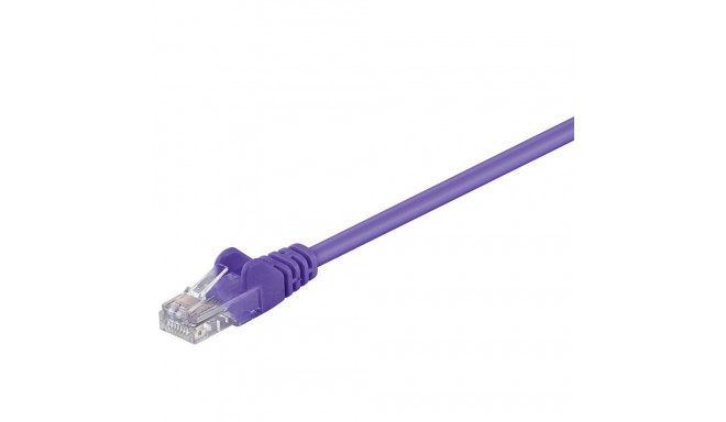Cat6 Network cable, U/UTP 2xRJ45 plug unshielded violet 0.25m