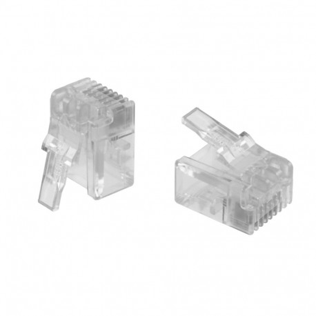 Modularpistik RJ12 Cat3 mitmekiulisele kaablile 6/6kontaktiga