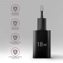Axagon AXAGON ACU-QC18 laadija, 18W seinalaadija, 1x USB-A port, QC3.0/AFC/Apple, must