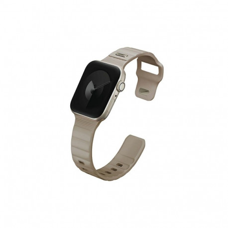 UNIQ Strap Stride Apple Watch Series 1/2/3/4/5/6/7/8/9/SE/SE2 38/40/41mm FKM Rubber Strap khaki/pale