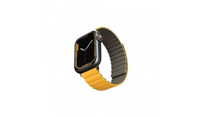 UNIQ Revix Strap Apple Watch Series 1-8/SE/SE2/Ultra 42/44/45/49mm Reversible Magnetic mustard-khaki