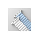 UNIQ Revix Strap Apple Watch Series 1/2/3/4/5/6/7/8/SE/SE2 38/40/41mm Reversible Magnetic white-blue