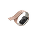 UNIQ Revix Strap Apple Watch Series 1-8/SE/SE2/Ultra 42/44/45/49mm Reversible Magnetic pink-beige
