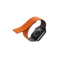 UNIQ Revix Strap Apple Watch Series 1-8/SE/SE2/Ultra 42/44/45/49mm Reversible Magnetic gray-orange