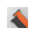 UNIQ Revix Strap Apple Watch Series 1-8/SE/SE2/Ultra 42/44/45/49mm Reversible Magnetic gray-orange