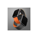 UNIQ Revix Strap Apple Watch Series 1-8/SE/SE2/Ultra 42/44/45/49mm Reversible Magnetic gray-orange