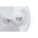 Adler AD 7305 valge põrandaventilaator läbimõõt 40 cm 3 kiirust ostsillatsioon 45 W