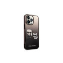 Karl Lagerfeld KLHCP14XTGKCK iPhone 14Pro Max 6.7" kõvakorpus must gradient Ikonik Karl & Choupette