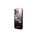 Karl Lagerfeld KLHCP14XTGKCK iPhone 14Pro Max 6.7" kõvakorpus must gradient Ikonik Karl & Choupette