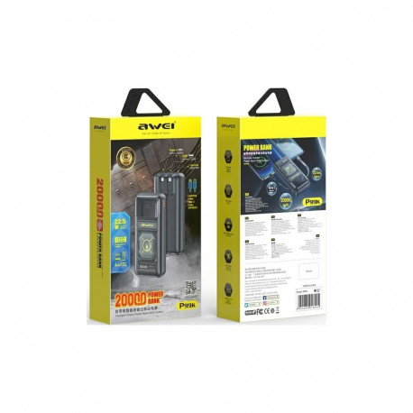 AWEI PowerBank P99K 20000mAh 22.5Wblack