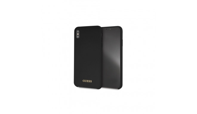 Guess GUHCI65LSGLBK iPhone Xs Max must silikoonist kõvakorpus