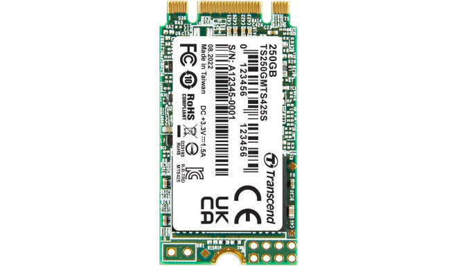 Transcend MTS425S 250GB M.2 2242 SATA III SSD (TS250GMTS425S)