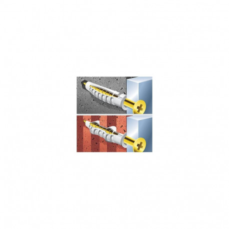 Dowels with screw SX 5 x 25 mm, 20 pcs.
