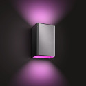 Philips Hue WCA Resonate välisseinalatern, inox | 8 W | 2000-6500 Hue White Colour Ambiance
