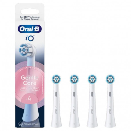 Oral-B vahetatavad hambaharjapead iO Gentle Care pead täiskasvanutele 4 tk valge