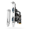 Axagon PCIe 2.0 x1 kontroller - 2x DB9 jadaport (PCEA-S2N)