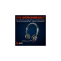 POLY Blackwire 3325 stereo MS Teams juhtmega peakomplekt, 3,5 mm pistik, USB-C/A adapter, must