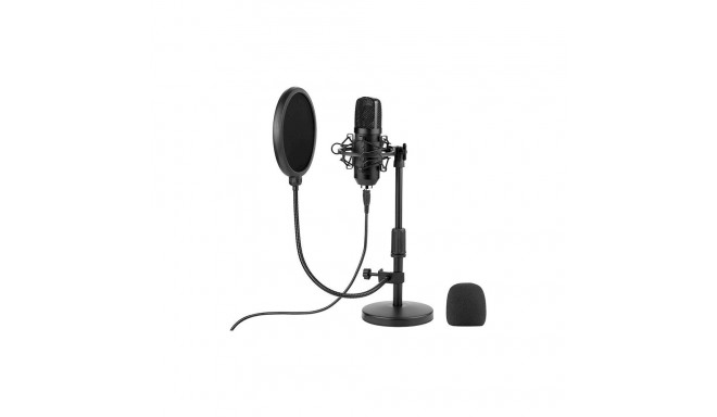 Tracer Studio Pro USB mikrofon mängimiseks | taskuhäälinguks | voogedastuseks + hoidik, popfilter
