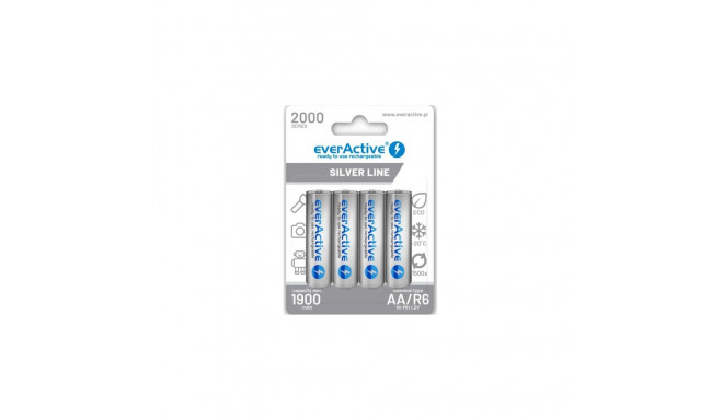 Everactive rechargeable HR6 1900mAh Always ready Blister Pack 4pcs.