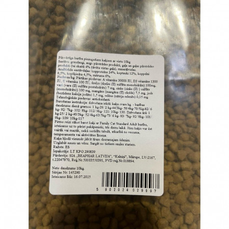 kuiv kassitoit - kanaga 10 kg
