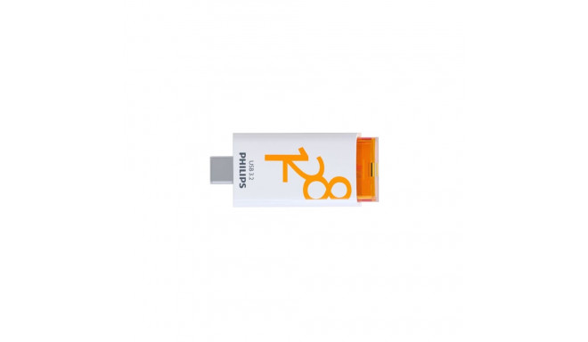 Philips USB-C 3.2 Gen 1 mälupulk Click sunrise oranž 128GB