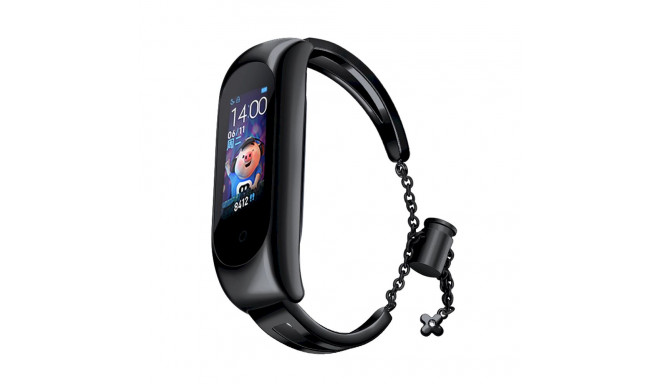 Fusion metallist käevõru rihm Xiaomi Mi Band 3 | 4 | 5 | 6 must
