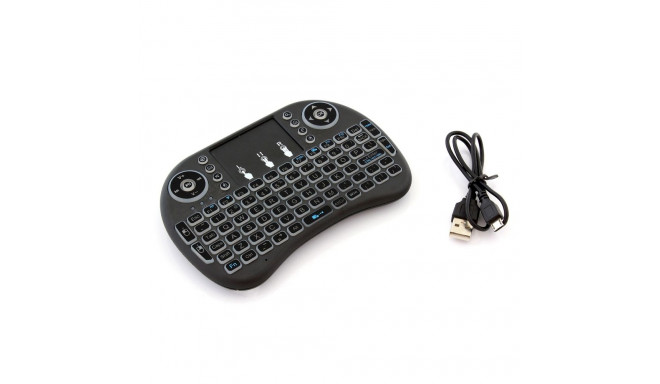 Fusion compact wireless keyboard with touchpad and 3 LED colors for Android | iOS | TV | PC