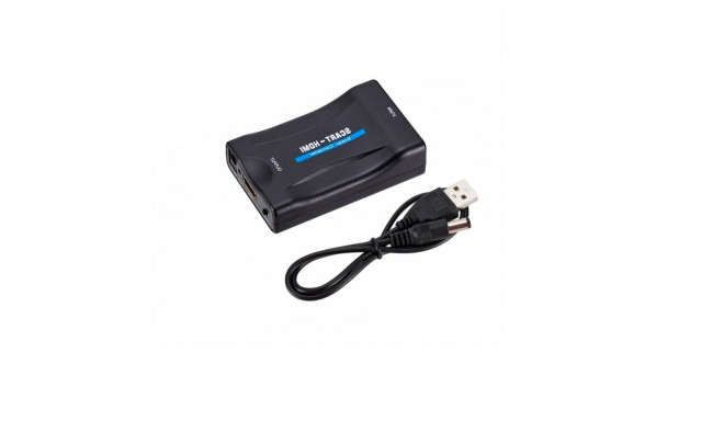 Fusion video signaali konverter SCART to HDMI signaal (+audio) must