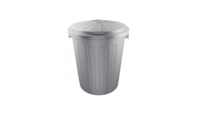 Waste container Mats 50L Maxi Ø50x55cm silver