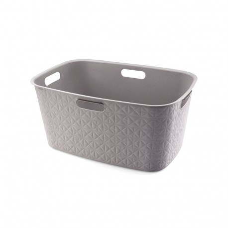 Laundry basket Softex 45L 57x37x27cm gray brown