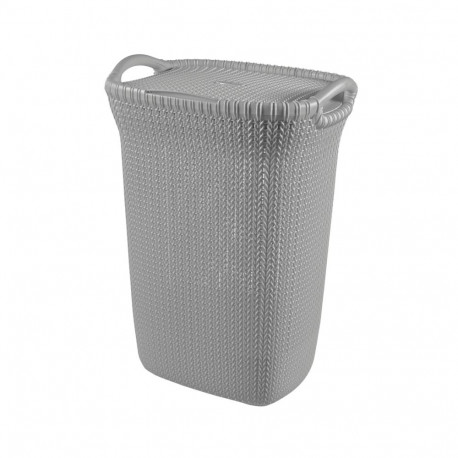 Laundry box Knit 57L 45,2x34,1x61,4cm light grey