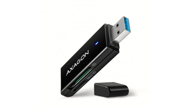 Axagon CRE-S2N kaardilugeja USB 3.2 Gen 1 (3.1 Gen 1) Type-A must 8595247906137