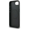 DKNY nahast ruuduline Mono must MagSafe ümbris iPhone 16e jaoks