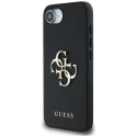 Case Guess Grained Big 4G Logo Small Classic Logo for iPhone 16e black Case Guess Grained Big 4G Logo Small Classic Logo for iPhone 16e black