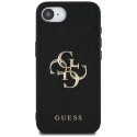 Case Guess Grained Big 4G Logo Small Classic Logo for iPhone 16e black Case Guess Grained Big 4G Logo Small Classic Logo for iPhone 16e black