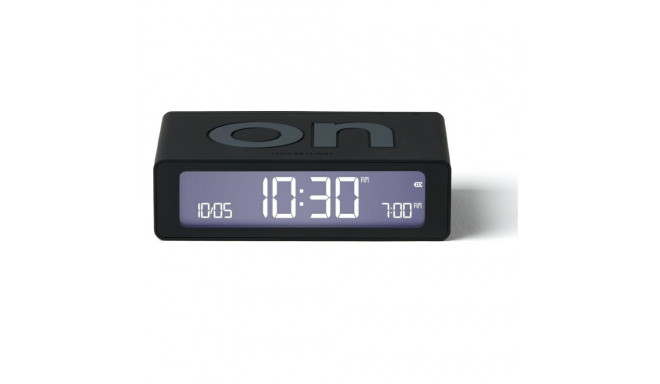 Lexon Flip Mini dual-sided alarm clock black