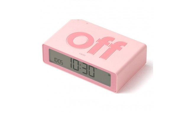 Lexon Flip Mini dual-sided alarm clock pink