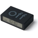 Lexon Flip Mini dual-sided alarm clock black