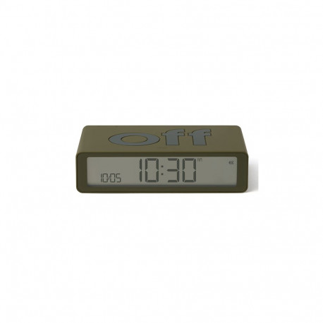 Lexon Flip Classic Two-sided Alarm Clock khaki LR157K9
