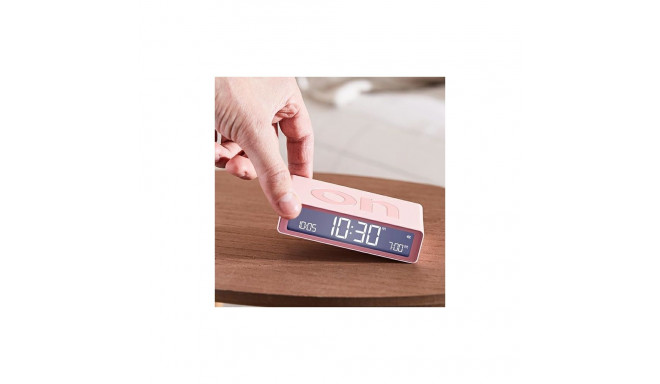 Lexon Flip Classic kahepoolne äratuskell roosa LR157P4