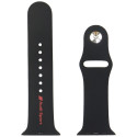 Strap Audi Sport Red Logo Silicone Watch Strap for Apple Watch 44/45/46/49mm black